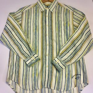 Tommy Bahama Mens L Relax 100% Linen Shirt